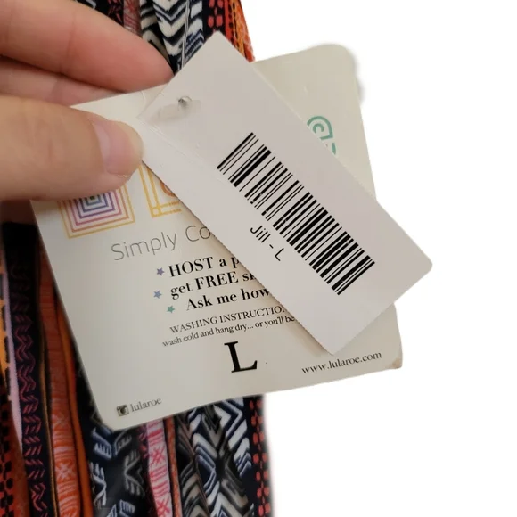 LuLaRoe Jill Skirt L Large Pleated Accordion - Picture 4 of 5